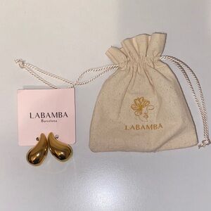 Labamba Gold Teardrop Earrings